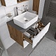 Grossman Мебель для ванной Альба 65 подвесная веллингтон/белая матовая – фотография-18